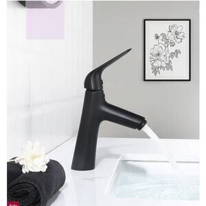 Single-Hole Single-handle Bathroom Faucet with Drain Assembly 13397004